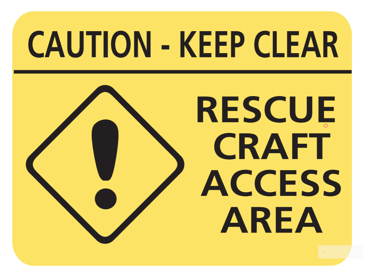 Rescue Craft Access Area Signage