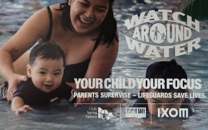 Watch Around Water Lifeguard Card - various languages