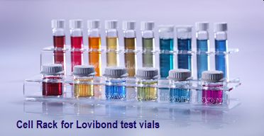 Lovibond Round Glass Test Vial - 10ml, 24mm with lid, for photometers 12pk