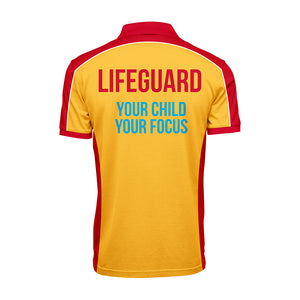 Pool Lifeguard Polo Shirt Men's fit - Long Sleeve & Short Sleeve