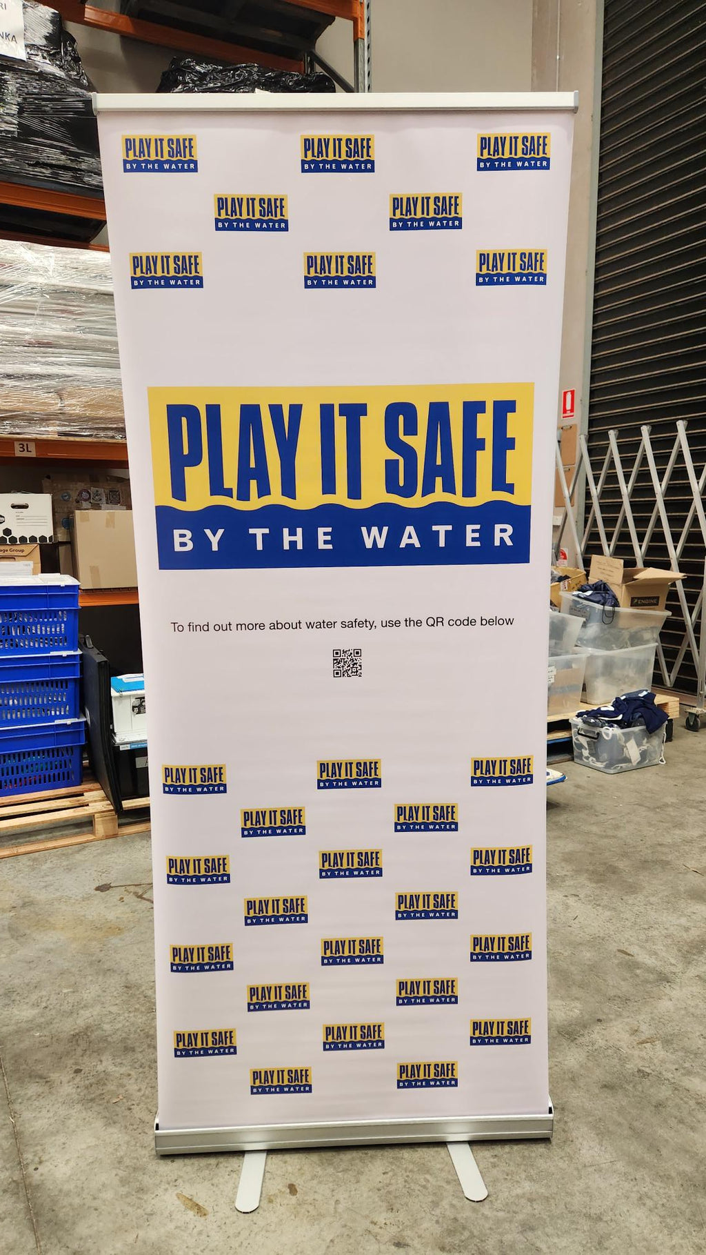 Play It Safe Pull Up Banner