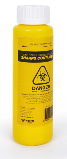 Sharps Container 150ml yellow