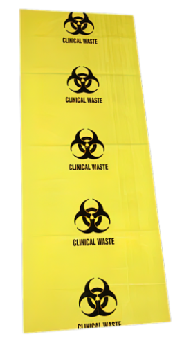 AEROHAZARD Biohazard Clinical Waste Bag 120L – 55um (490 x 1200mm)