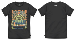 Rip Curl x LSV - Beyond the Sands and the Seas T-shirt Black