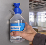 FastAid Eye Wash Solution, 500ml Bottle with Eye Shower and Wall Bracket