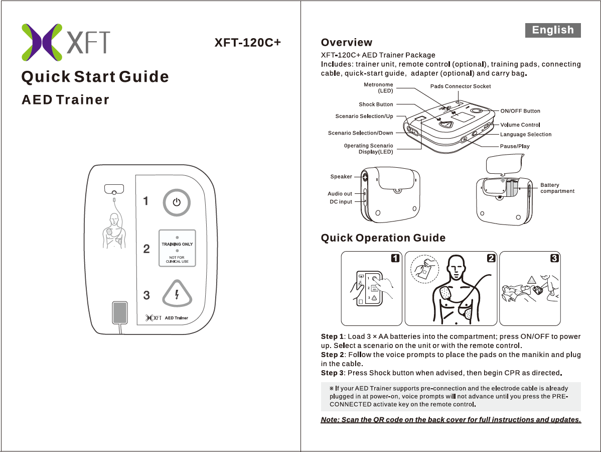 Mini AED Trainer, Model D0009-XFT Medical Limited