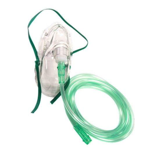 Adult Oxygen Therapy Mask with Tubing