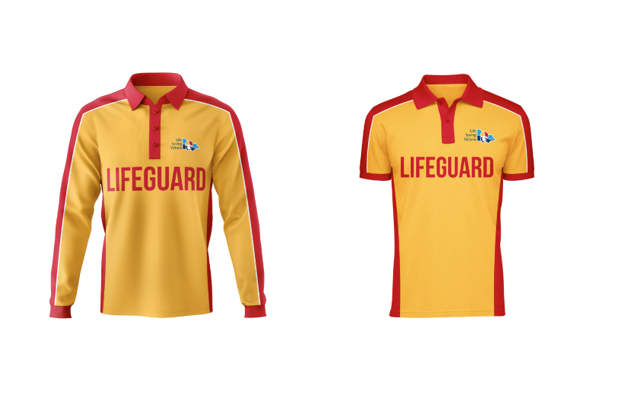 Pool Lifeguard Polo Shirt Men's fit - Long Sleeve & Short Sleeve