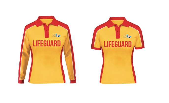 Pool Lifeguard Polo Shirt Women's fit - Long Sleeve & Short Sleeve