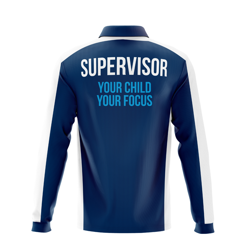 Pool Supervisor Long Sleeve Polo Shirt