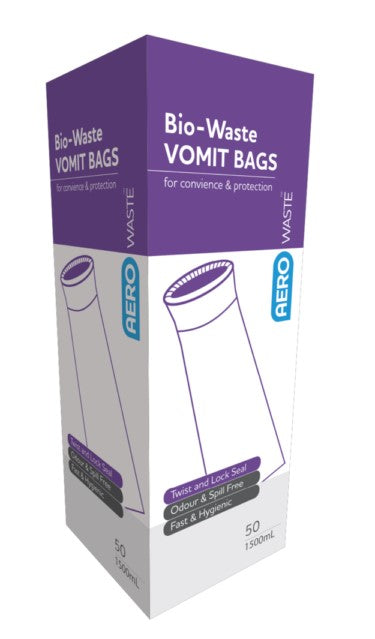 Vomit Bags-Bio-Waste Vomit Bag 1500ml Box/50