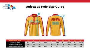 Pool Lifeguard Polo Shirt Men's fit - Long Sleeve & Short Sleeve