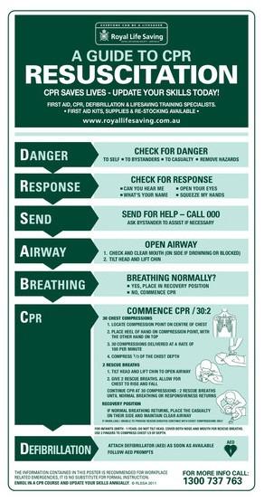 Poster - CPR Adult (PVC)